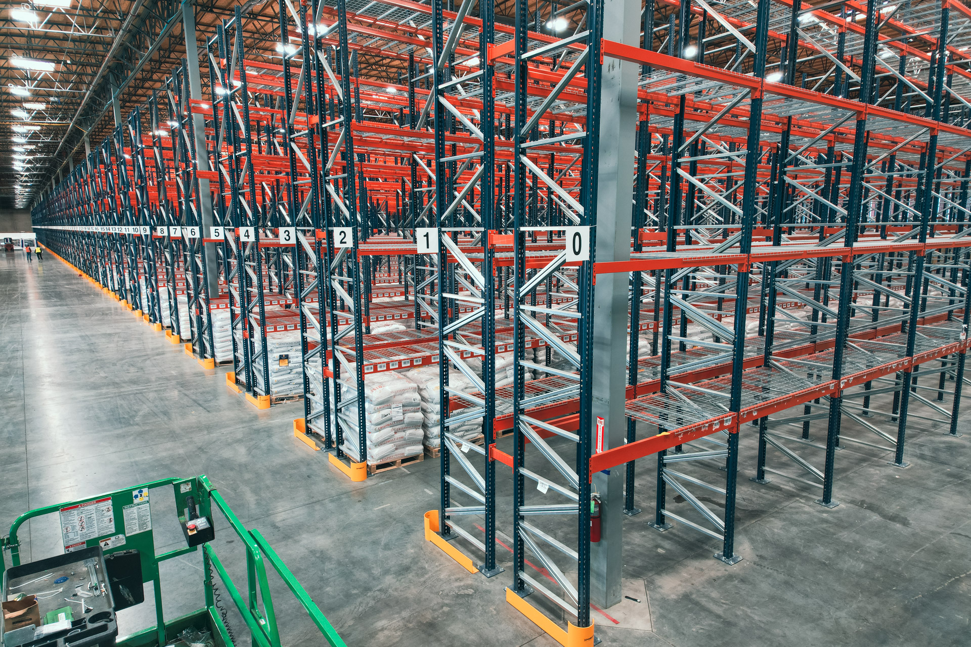 Warehouse pallet rack installation in Denver Colorado